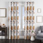 pattern dog window curtains 0