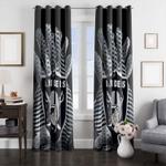 pattern glove of raiders football team window curtain 0