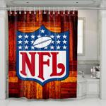 pattern nfl logo shower curtains 0