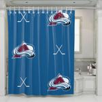 pattern of colorado avalanche shower curtains 0