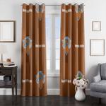 pattern of new york knicks window curtain 0