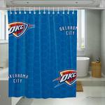 pattern oklahoma city thunder shower curtains 0