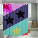 pattern star steven universe shower curtains 0