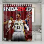 paul george nba pacers shower curtains 0