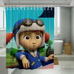 paw patrol girl driving shower curtains 0