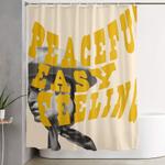 peaceful easy feeling shower curtain 0
