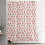 peach shower curtain 0