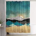 peacock vista shower curtain 0