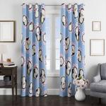 penguins lovely pretty window curtain 0