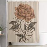 peony and ferns shower curtain 0