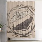 peppered moths shower curtain 0