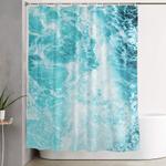 perfect sea waves shower curtain 0