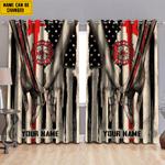 personalized name american firefighter curtains firefighter window curtains september 11th gift blackout window curtains 100 polyester 417 1079 2 0