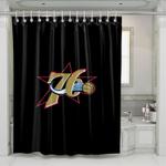 philadelphia 76ers star nba shower curtains 0