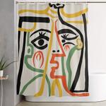 picasso womans head 1 shower curtain 0