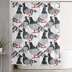 pigeon power shower curtain 0
