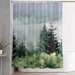 pine trees 2 shower curtain 0