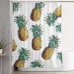 pineapple shower curtain 0
