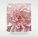 pink blush rose shower curtain 0