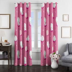 Pink Candy And White Pets Window Curtain Best Gift For Room Decorations