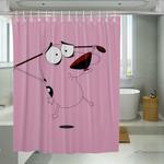pink courage the cowardly dog cartoon network shower curtains 0
