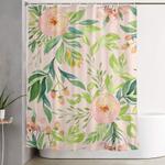 pink meadow shower curtain 0