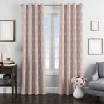 pink pastel love pattern window curtain 0