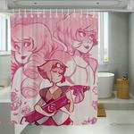 pink pearl steven universe shower curtains 0