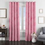 pink pikachu emoticons window curtain 0