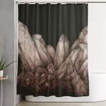 pink quartz shower curtain 0