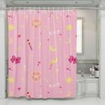 pink sailor moon stuf series shower curtains 0