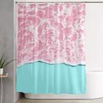 pink sea shower curtain 0