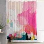 pink sky shower curtain 0