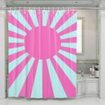 pink vaporwave shining shapes shower curtains 0