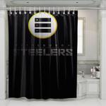 pittsburgh steelers futuristic metal nfl shower curtains 0