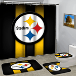 pittsburgh steelers sport for fans bathroom set shower curtain set ver18 0