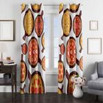 pizza fast food italian food window curtain 0