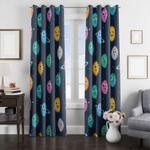 planets and suns in galaxy window curtain 0