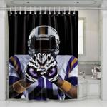 player american football shower curtains 0