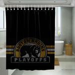 playoffs boston bruins shower curtains 0