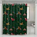 pluto micket mouse christmas shower curtains 0