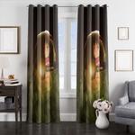 pokeman ball and chihiro window curtains 0