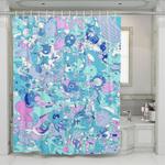 pokemon character monster blue shower curtains 0