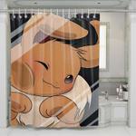 pokemon eevee cute face shower curtains 0