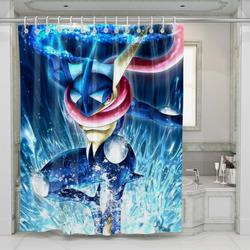 Pokemon Greninja Shower Curtain Set Bathroom Set For Bathroom Decor Best Gift For Friends