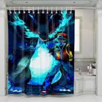 pokemon mega charizard shower curtains 0