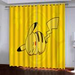 pokemon pikachu curtains pattern blackout window drapes 0