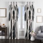 polkadot dog window curtains 0