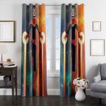 pop art captain marvel window curtains 0