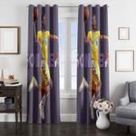 pop art warriors player window curtain 0